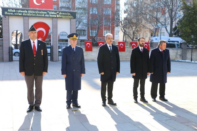 Konya’da Çanakkale Zaferi’nin 105. yıl dönümü dolayısıyla töreni yapıldı