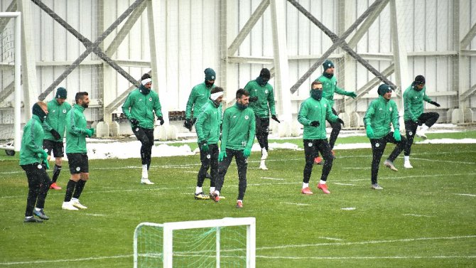 Konyaspor, Gençlerbirliği maçının hazırlıklarını sürdürdü