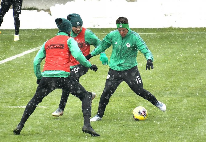 Konyaspor, Gençlerbirliği maçının hazırlıklarını sürdürdü