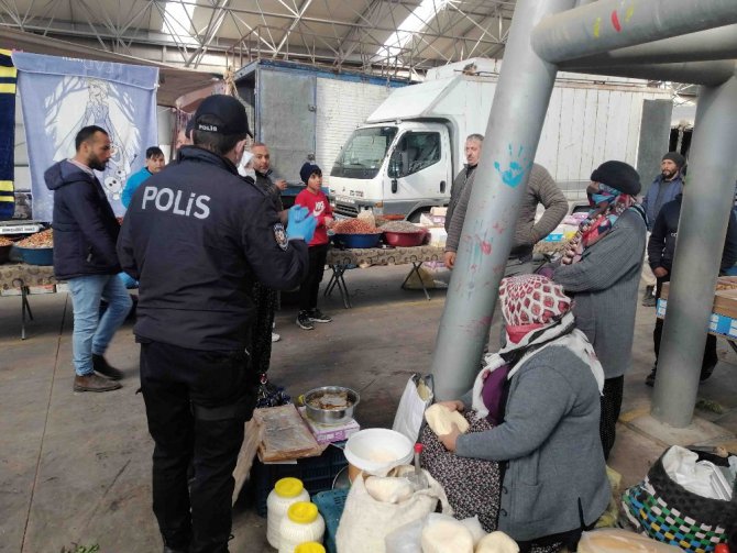 Aksaray’da polis ve zabıta 65 yaş üstü denetiminde