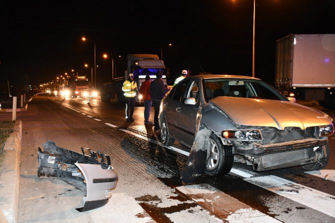 Aksaray’da 2 otomobil çarpıştı: 2 yaralı