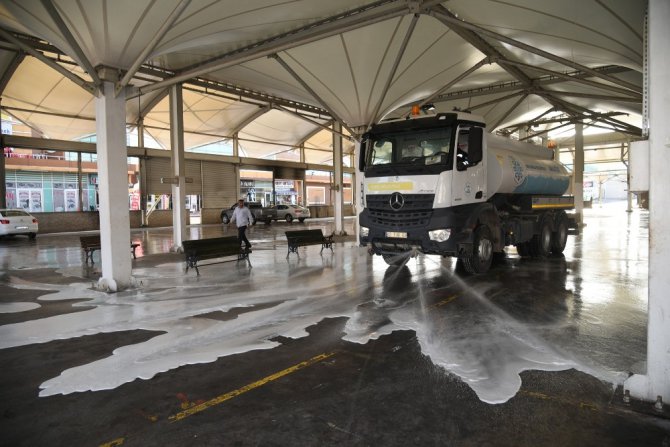 Selçuklu’da pazar yerleri dezenfekte edildi