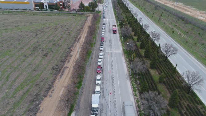 Konya’nın giriş çıkışta sıkı korona virüs denetimi