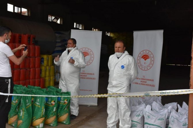 Aksaray’da çiftçilere kuru fasulye ve mısır tohumu dağıtıldı