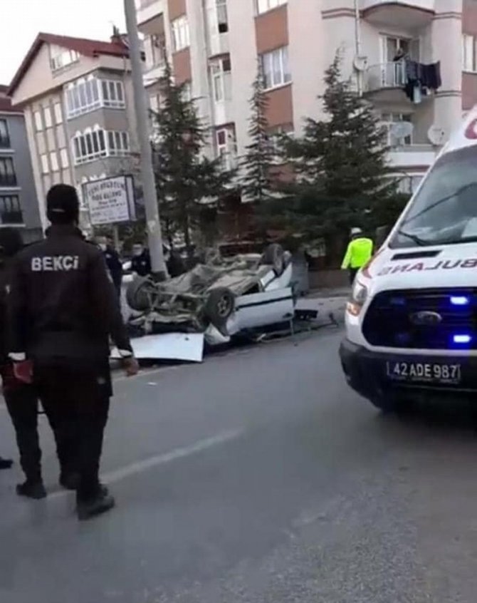 Konya’da trafik kazası: 4 yaralı