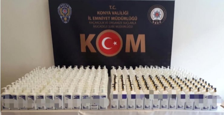 Polisin operasyonlarında binlerce maske ve el dezenfektanı ele geçirildi