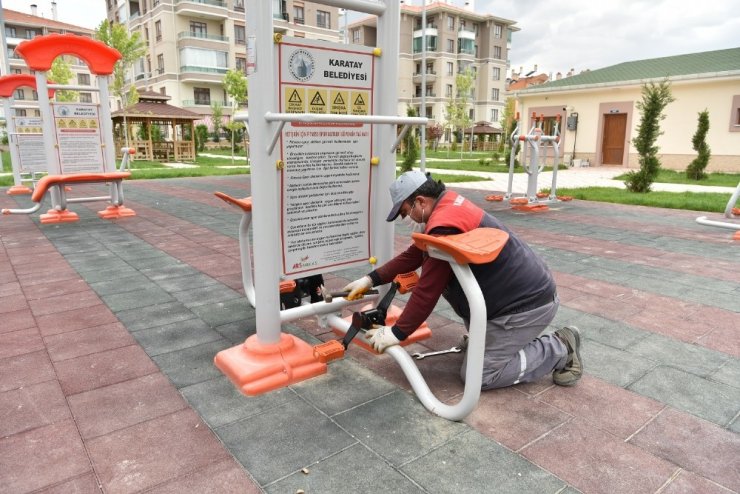 Karatay’da parklar salgın sonrasına hazırlanıyor