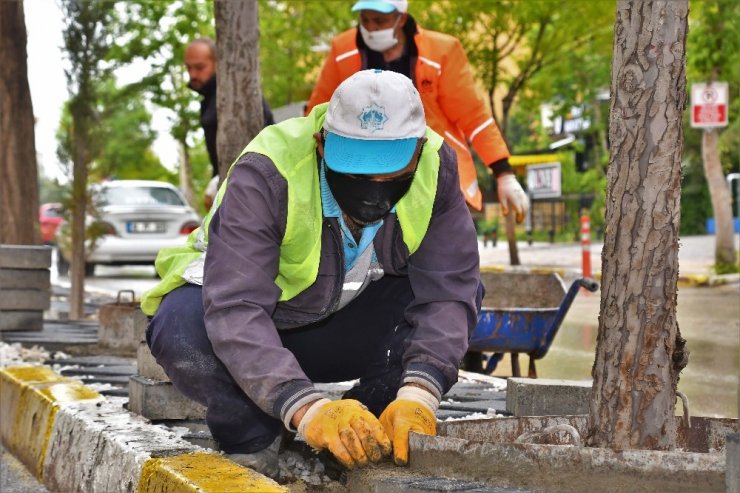 Aksaray Belediyesi şehir genelinde güzelleştirme çalışması başlattı