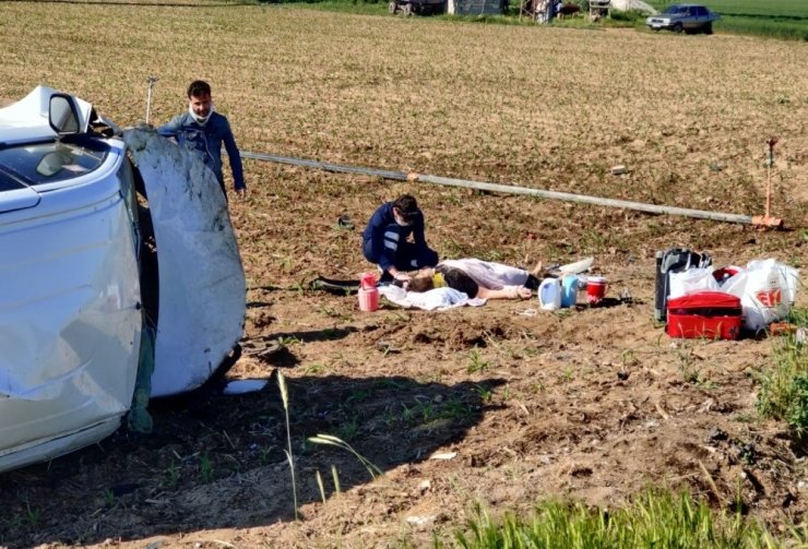 Aksaray’da 4 kişinin yaralandığı kazadan sonra çekilen görüntüler yürek burktu