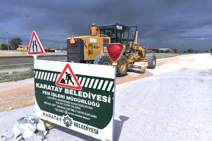 Karatay’da yol ve asfalt seferberliği sürüyor