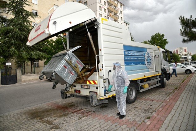 Selçuklu’da dezenfekte çalışmaları sürüyor