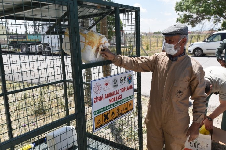 Karatay’da 32 mahalleye zirai ambalaj toplama noktası oluşturuldu