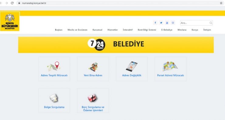 Konya’da adres işlemleri artık internetten yapılacak