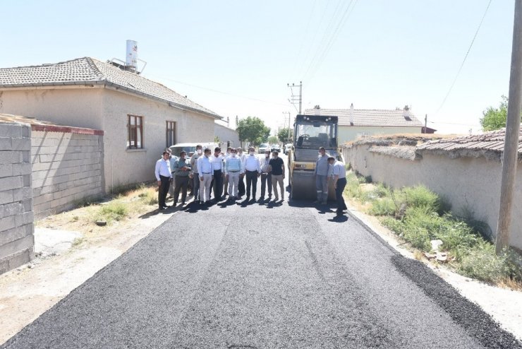 Başkan Kılca, asfaltlama çalışmalarını inceledi