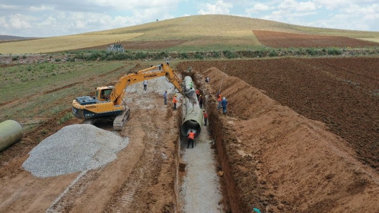 Apa-Hotamış 1,2,3 sulamaları inşaatında ilk kepçe vuruldu