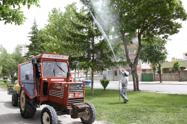 Meram Belediyesi ilaçlama çalışmalarına devam ediyor