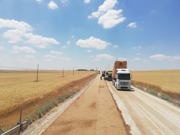 Aksaray’da Armutlu-İncesu yolu asfalt çalışmaları tamamlandı