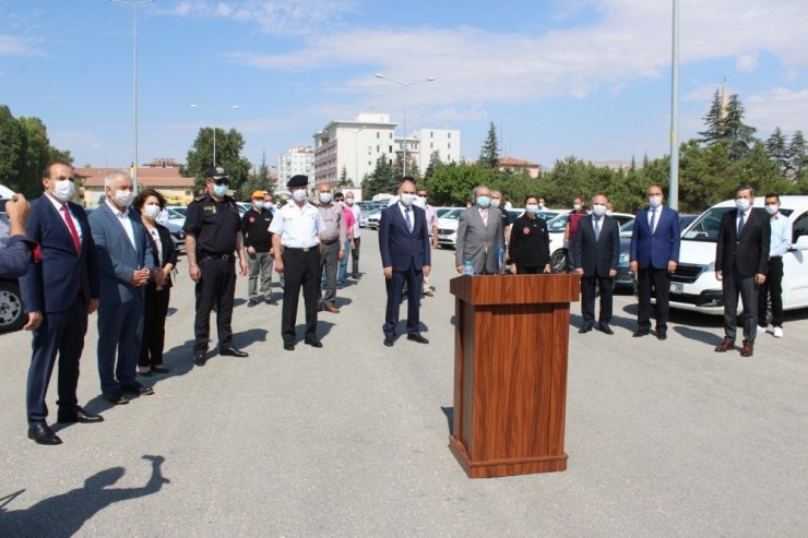 Konya’da kamu araçları İl Sağlık Müdürlüğüne tahsis edildi