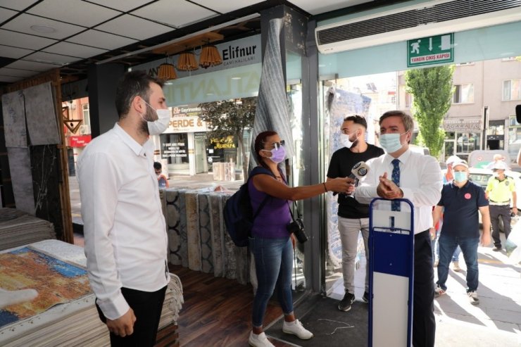 Aksaray’da tedbirlere uyan işletmelere “Covid Güvenli Alan Sertifikası”