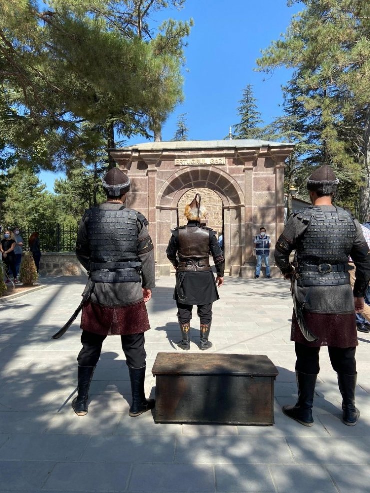 Konya’dan gönderilen temsili Berat Söğüt’te teslim alındı