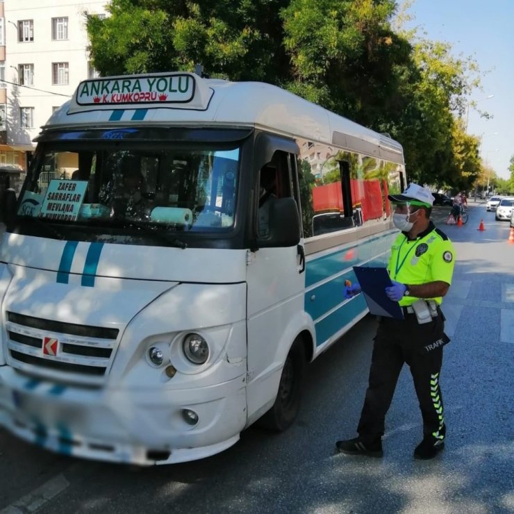 Konya emniyetinden Covid-19 denetimleri