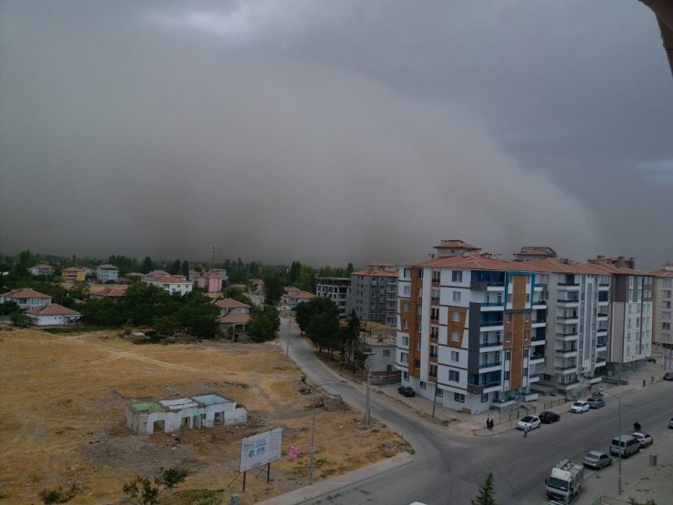 Konya’da dev toz bulutu