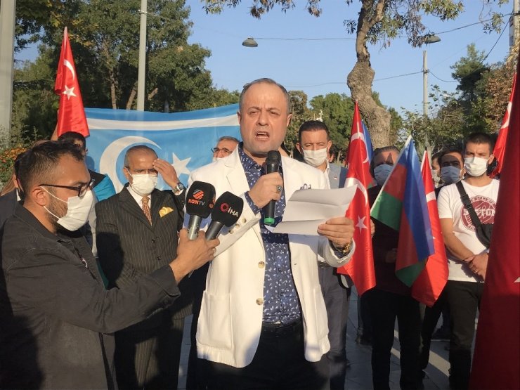 Konya’da yaşayan Azerbaycan Türklerinden ülkelerine destek