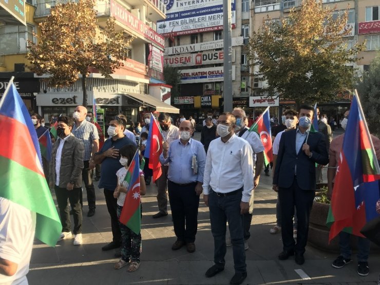 Konya’da yaşayan Azerbaycan Türklerinden ülkelerine destek