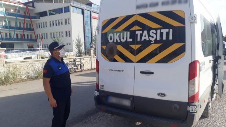 Ereğli’de okul servislerine denetim