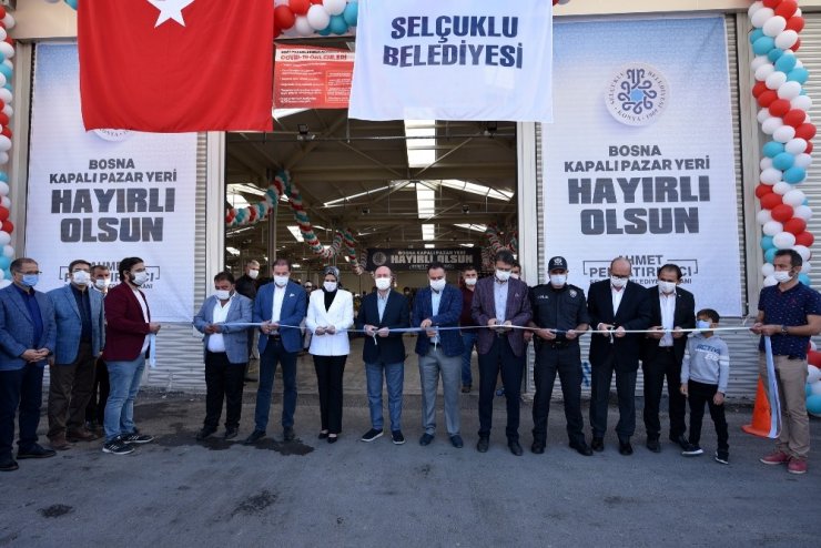 Selçuklu’da Bosna Kapalı Pazar Yeri açıldı