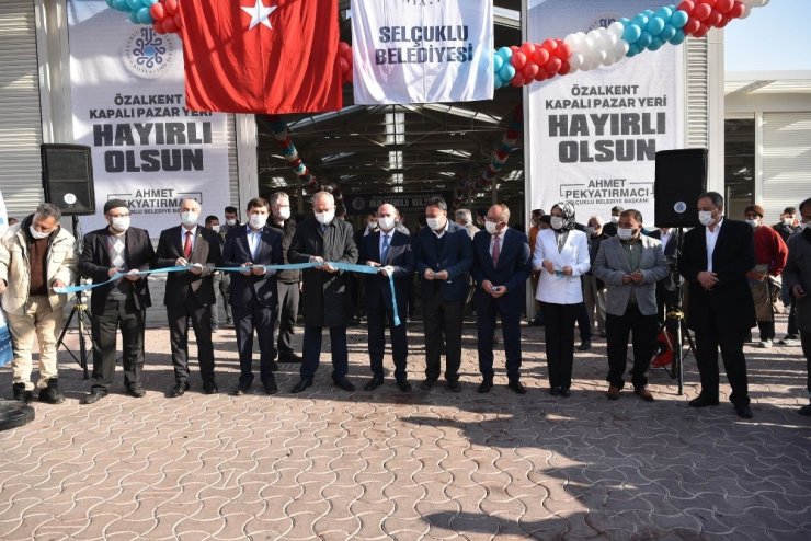 Selçuklu’da Özalkent Kapalı Pazar Yeri açıldı