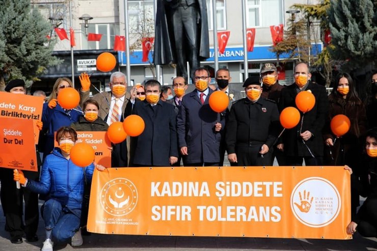 “Kadına Şiddete Hayır” farkındalığı için yürüdüler