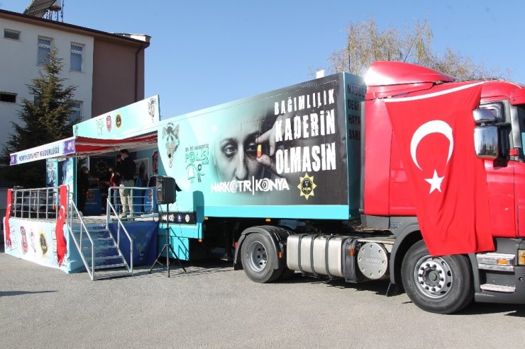 Narkotik Eğitim Tırı Konya’da hizmete başladı