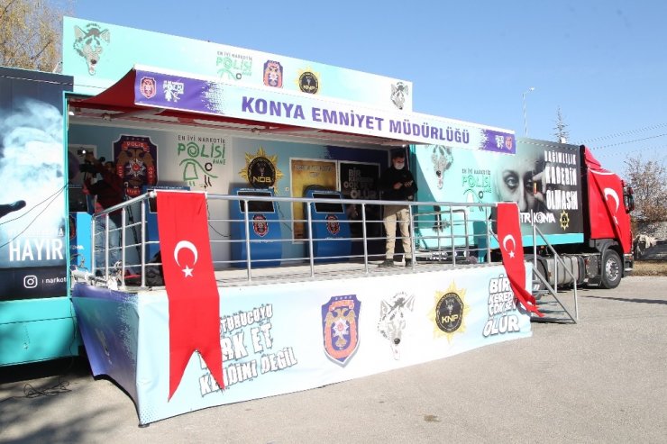 Narkotik Eğitim Tırı Konya’da hizmete başladı