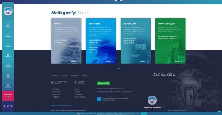 Melikgazi Belediyesi’nin web sitesi yenilendi