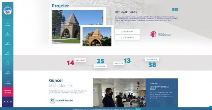 Melikgazi Belediyesi’nin web sitesi yenilendi