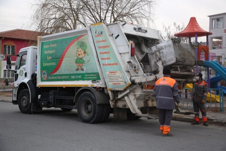 Melikgazi’de 1 günde 460 ton çöp toplanıyor