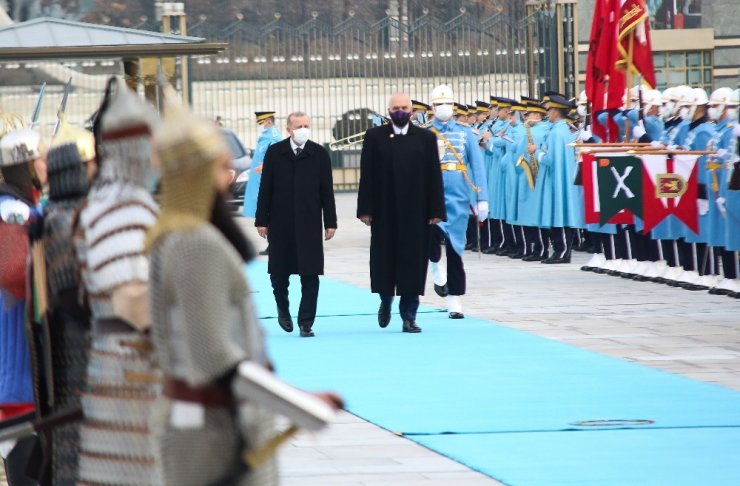 Cumhurbaşkanı Erdoğan, Arnavutluk Başbakanını resmi törenle karşıladı