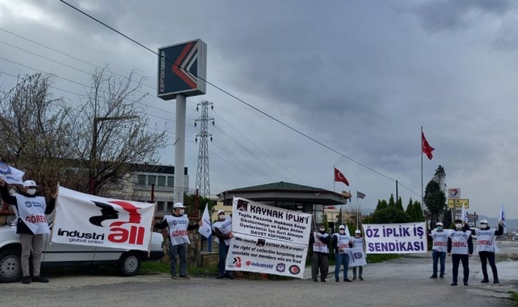 İplik işçileri ile işveren arasında sendika gerginliği