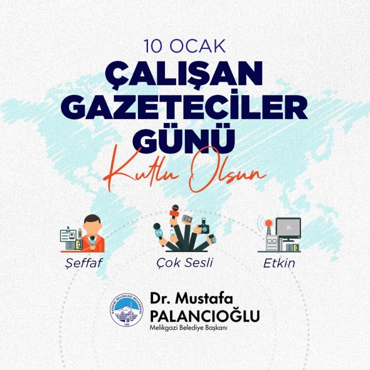 Başkan Palancıoğlu 10 Ocak Çalışan Gazeteciler Günü’nü kutladı