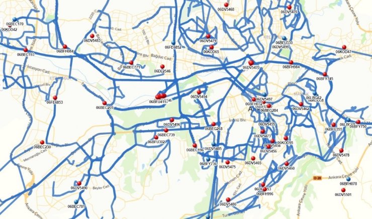 Ankara’da kar ve buz ekiplerinin konumu online olarak takip edilebilecek