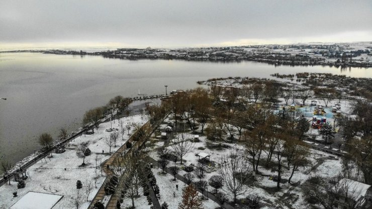 Başkent’tin kartpostallık kar manzaraları havadan görüntülendi