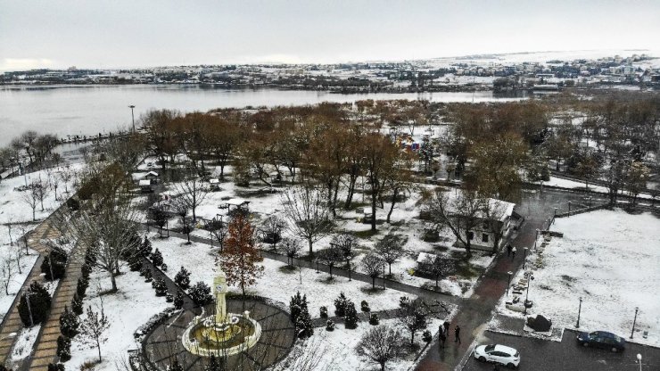 Başkent’tin kartpostallık kar manzaraları havadan görüntülendi