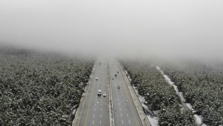 Başkent’tin kartpostallık kar manzaraları havadan görüntülendi