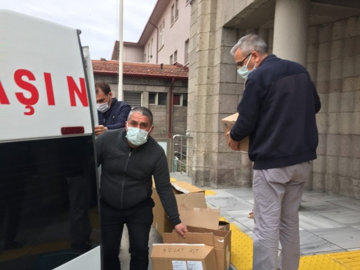 Kayseri’de korona virüs aşıları hastanelere dağıtılmaya başlandı