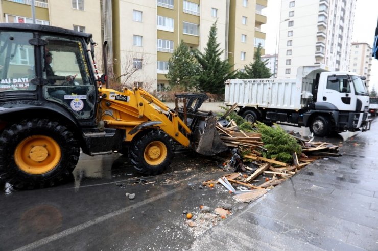 Talas acil müdahale ekibi iş başında