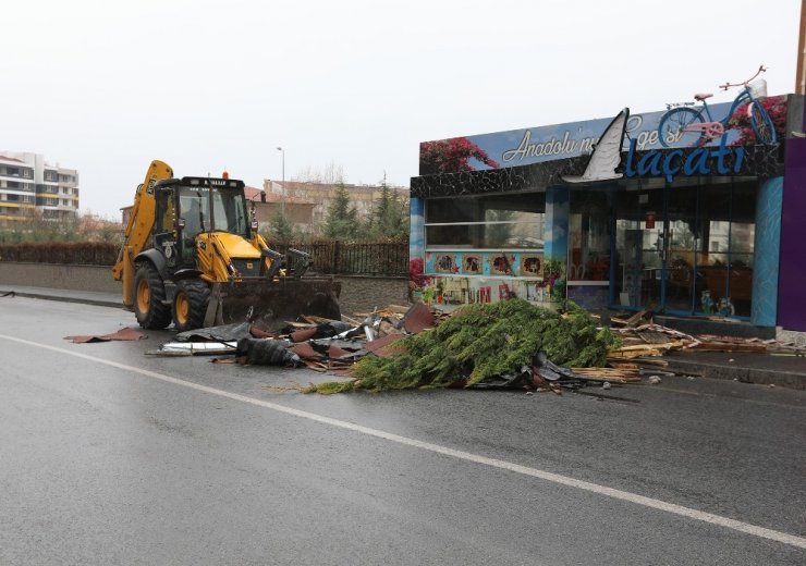 Talas acil müdahale ekibi iş başında