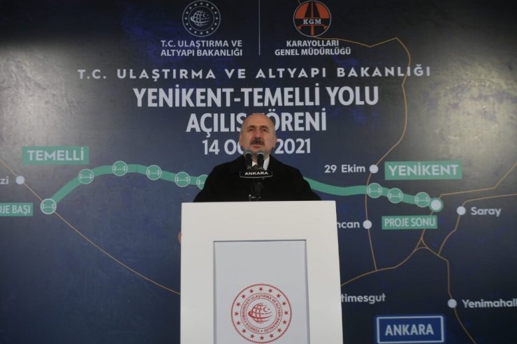 Yenikent-Temelli yolu yılda 183,7 milyon liralık tasarruf sağlayacak