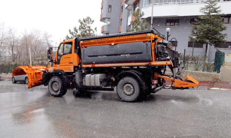 Çankaya Belediyesi kar nöbetinde