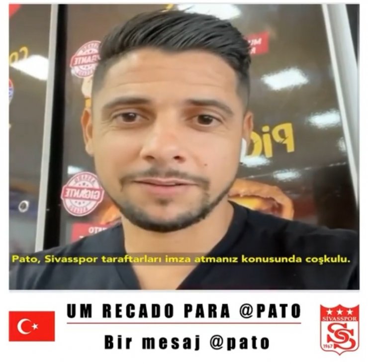 Yıldız futbolcu Cicinho’dan Pato’ya öneri: "Sivasspor’a git"